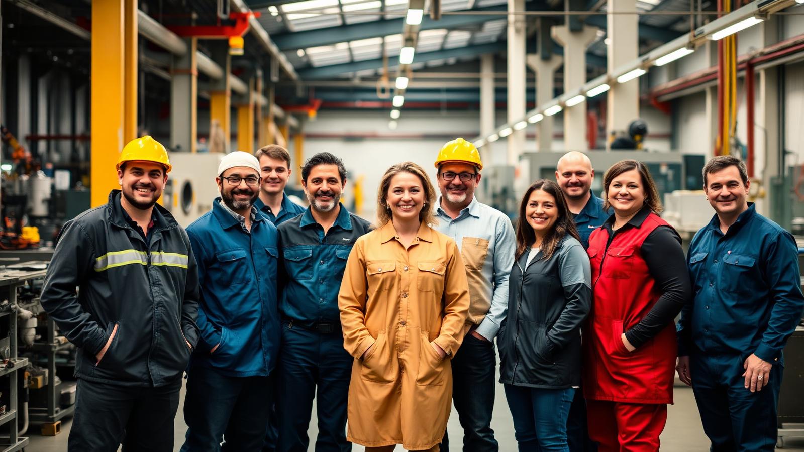 OKQ team in an industrial environment